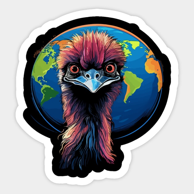 Emu Earth Day Sticker by JH Mart